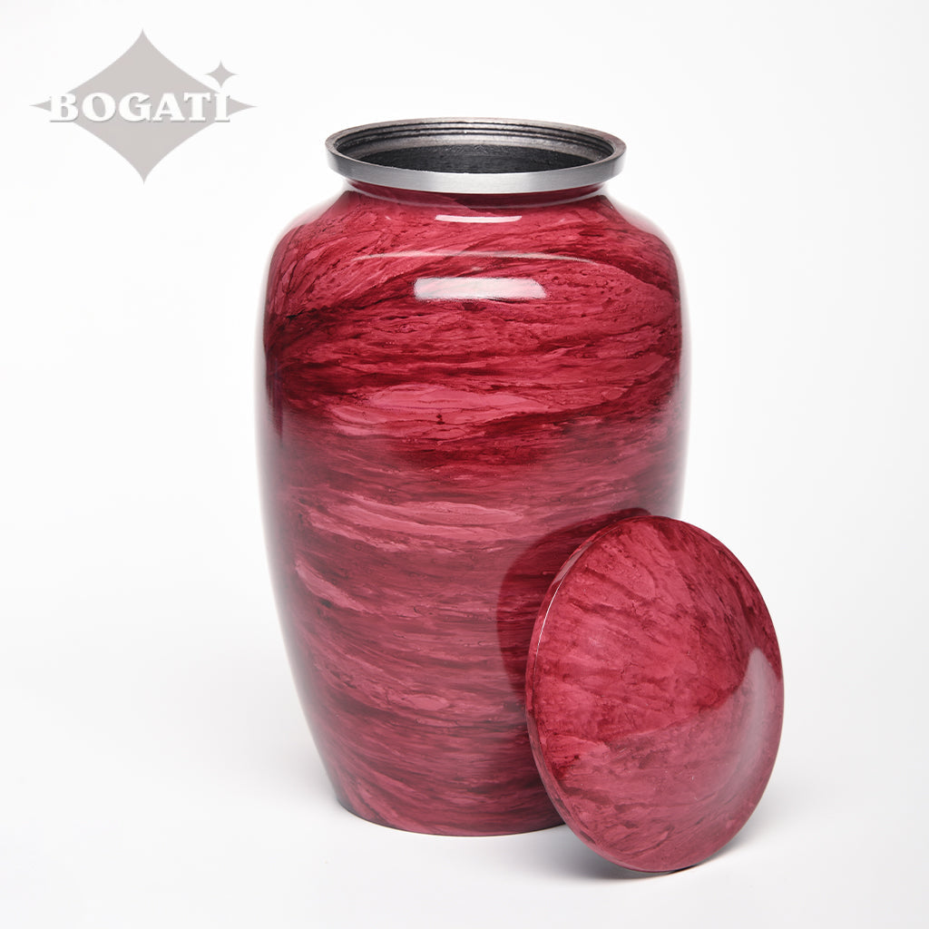 ADULT Classic Alloy urn -1600- Jewel Marbled Stone