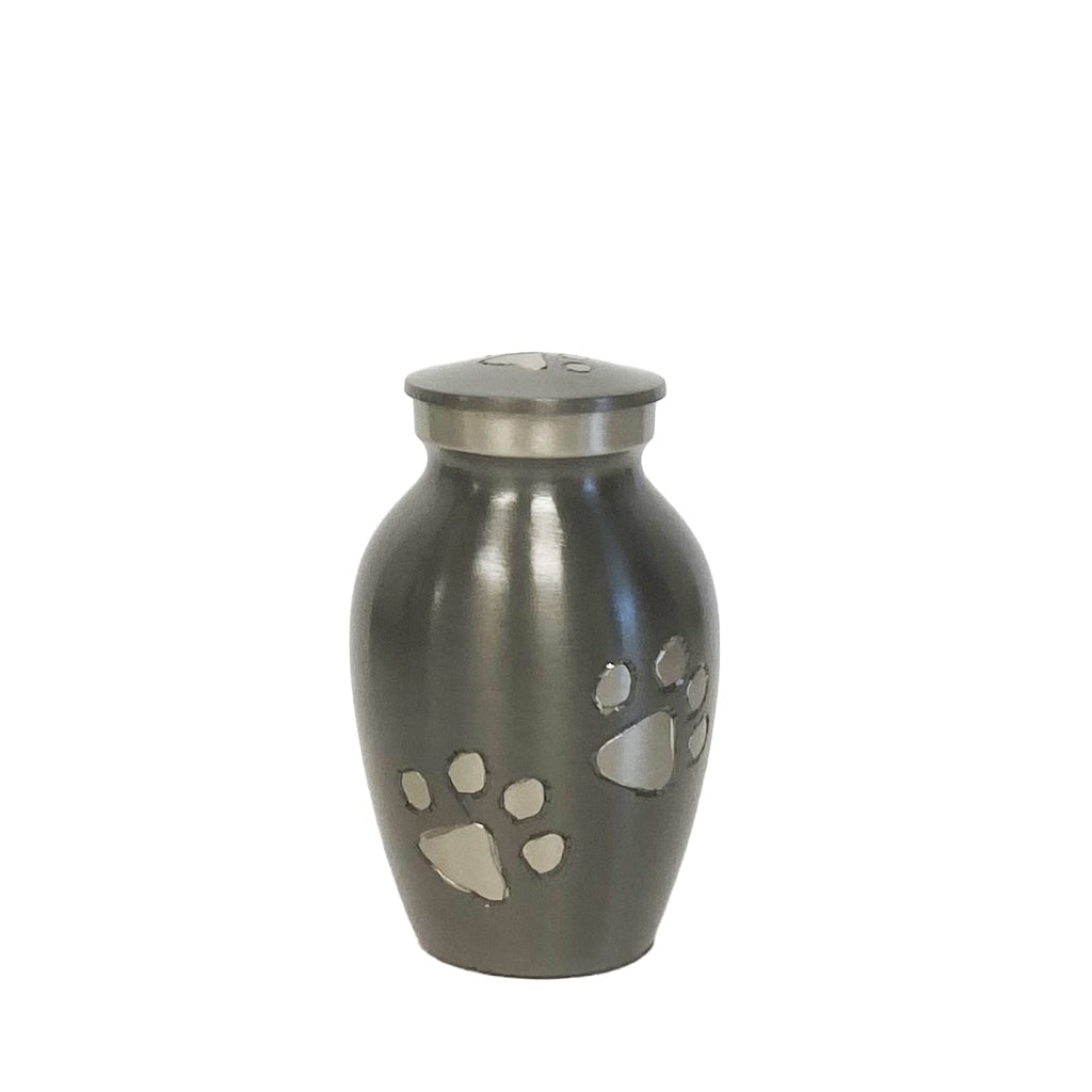 KEEPSAKE Brass Pet Urn - "Paws to Heaven" Slate