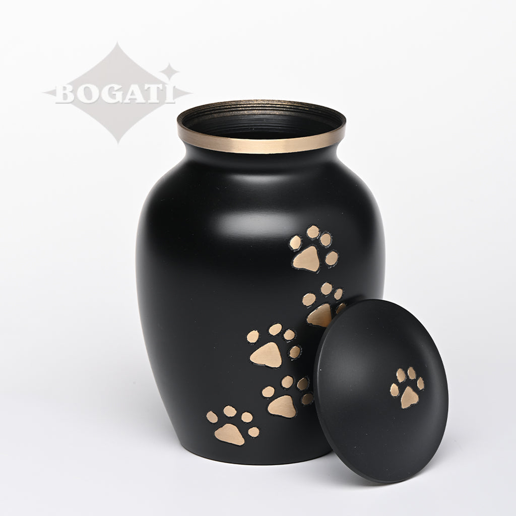 MEDIUM Brass Pet Urn -"Paws to Heaven"