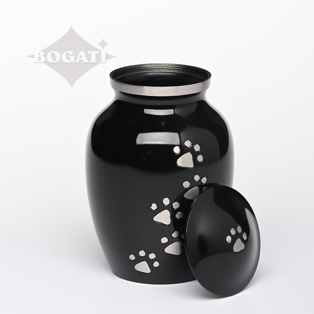 MEDIUM Brass Pet Urn -"Paws to Heaven"