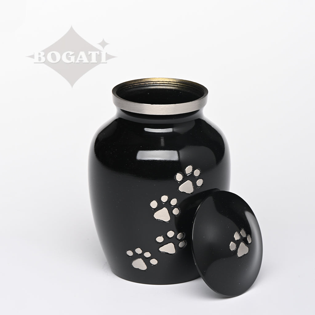 SMALL Brass Pet Urn - "Paws to Heaven"