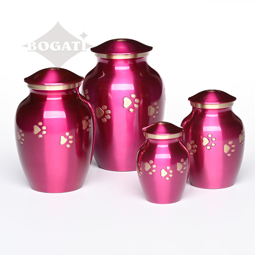 MEDIUM Brass Pet Urn - "Forever Paw"