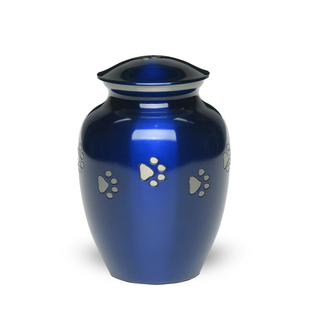 MEDIUM Brass Pet Urn - "Forever Paw"