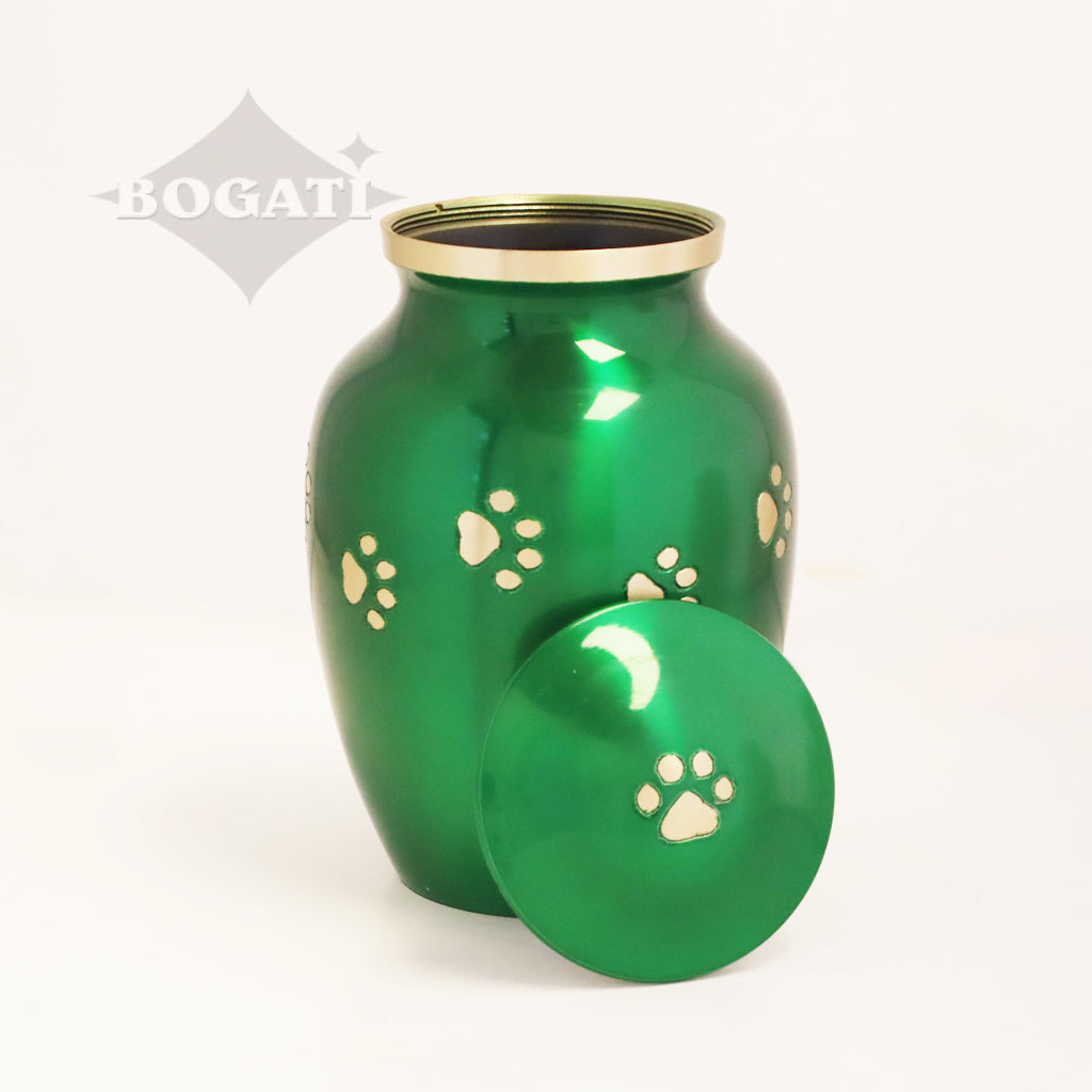 MEDIUM Brass Pet Urn - "Forever Paw"
