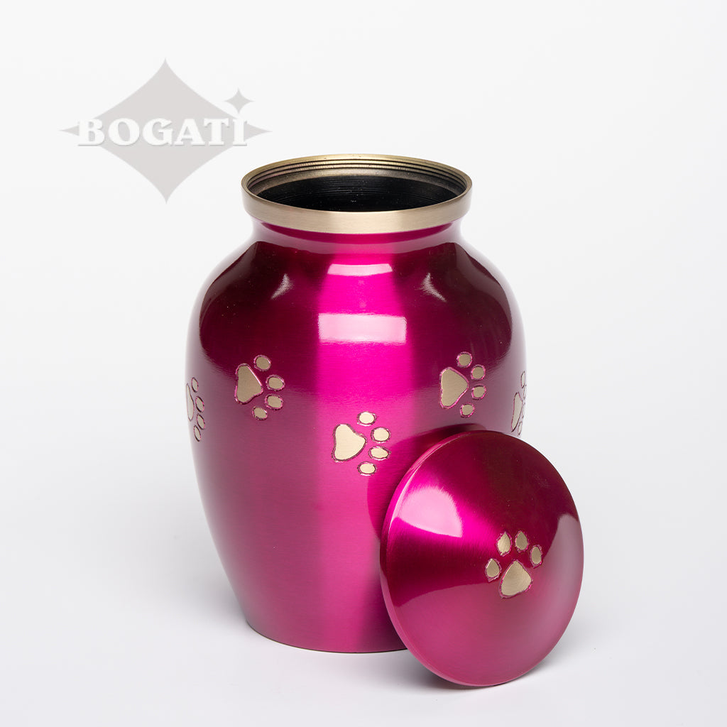 MEDIUM Brass Pet Urn - "Forever Paw"