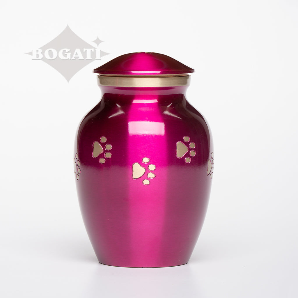 MEDIUM Brass Pet Urn - "Forever Paw"