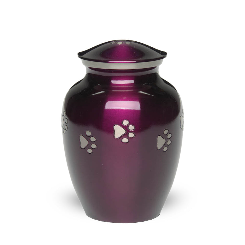 MEDIUM Brass Pet Urn - "Forever Paw"