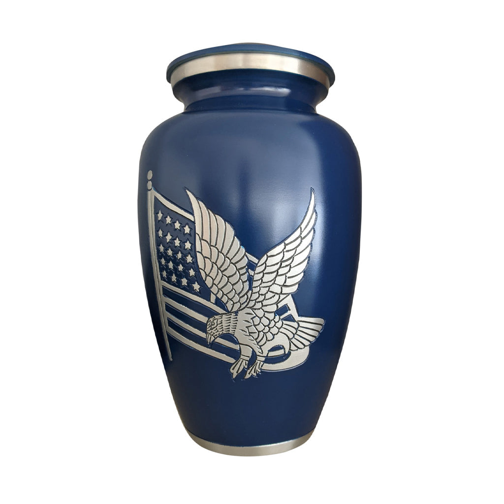 ADULT - Alloy Urn – American Pride Blue