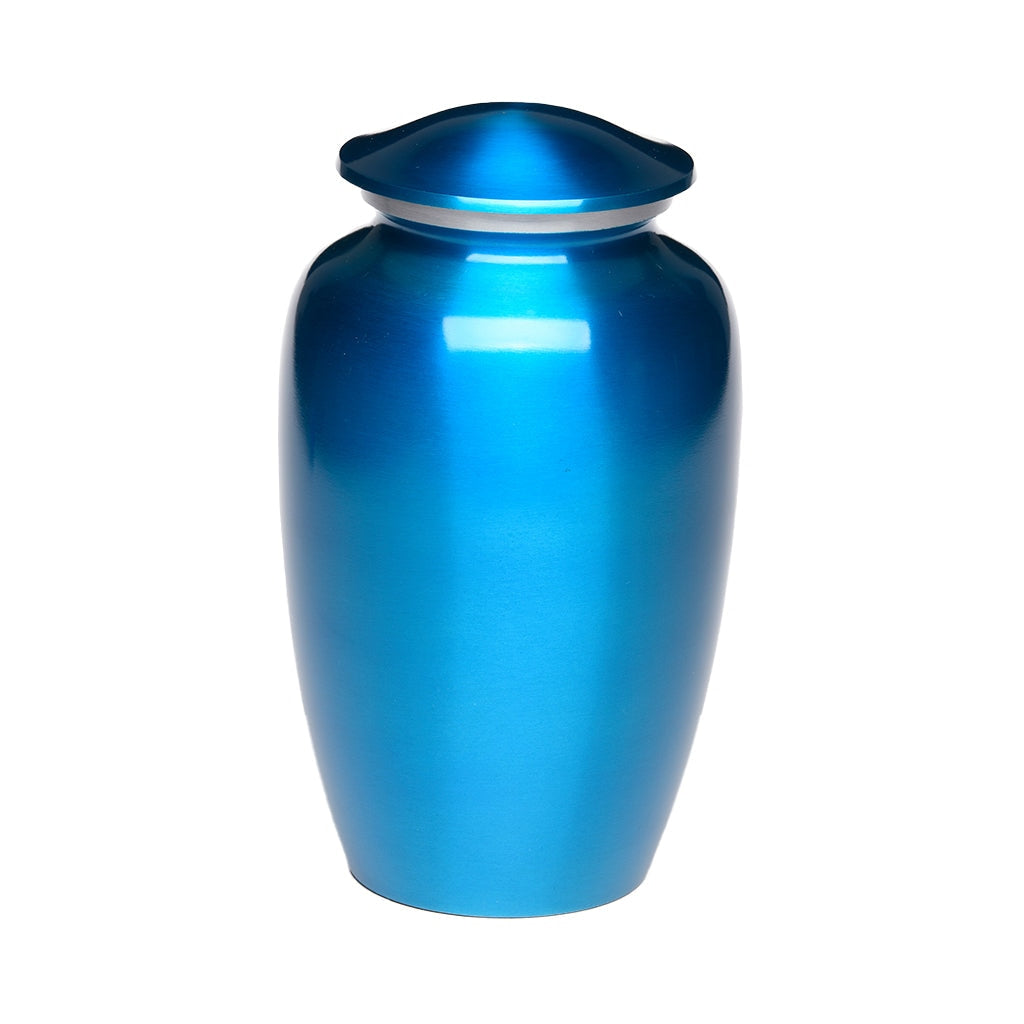 IMPERFECT SELECTION - ADULT Classic Alloy urn - Color Perfection - High-gloss Blue