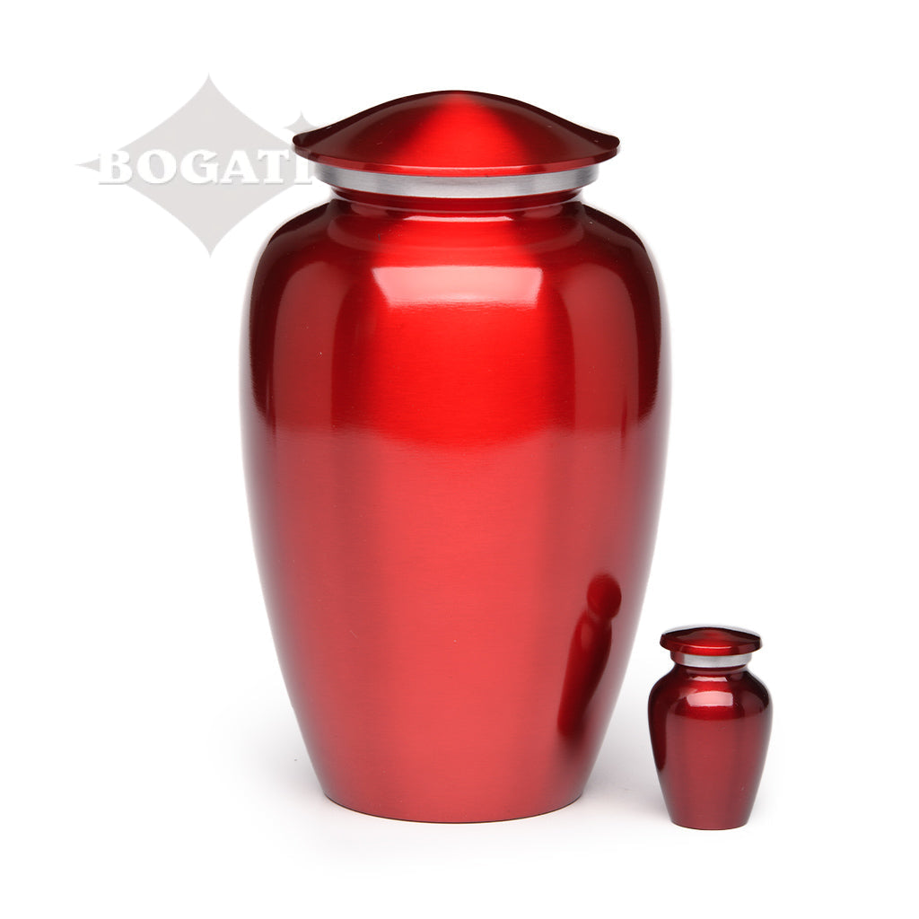 Intense color Classic Alloy Urn - High Gloss | Bogati Urn Company