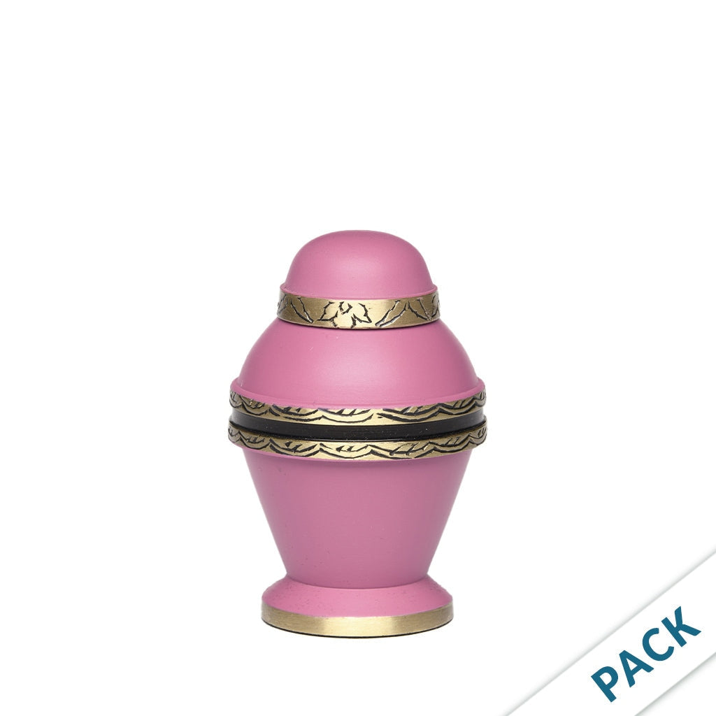 CLEARANCE ~ KEEPSAKE Brass Urn -1962- Dome Top - Pack of 10 Magenta Sky