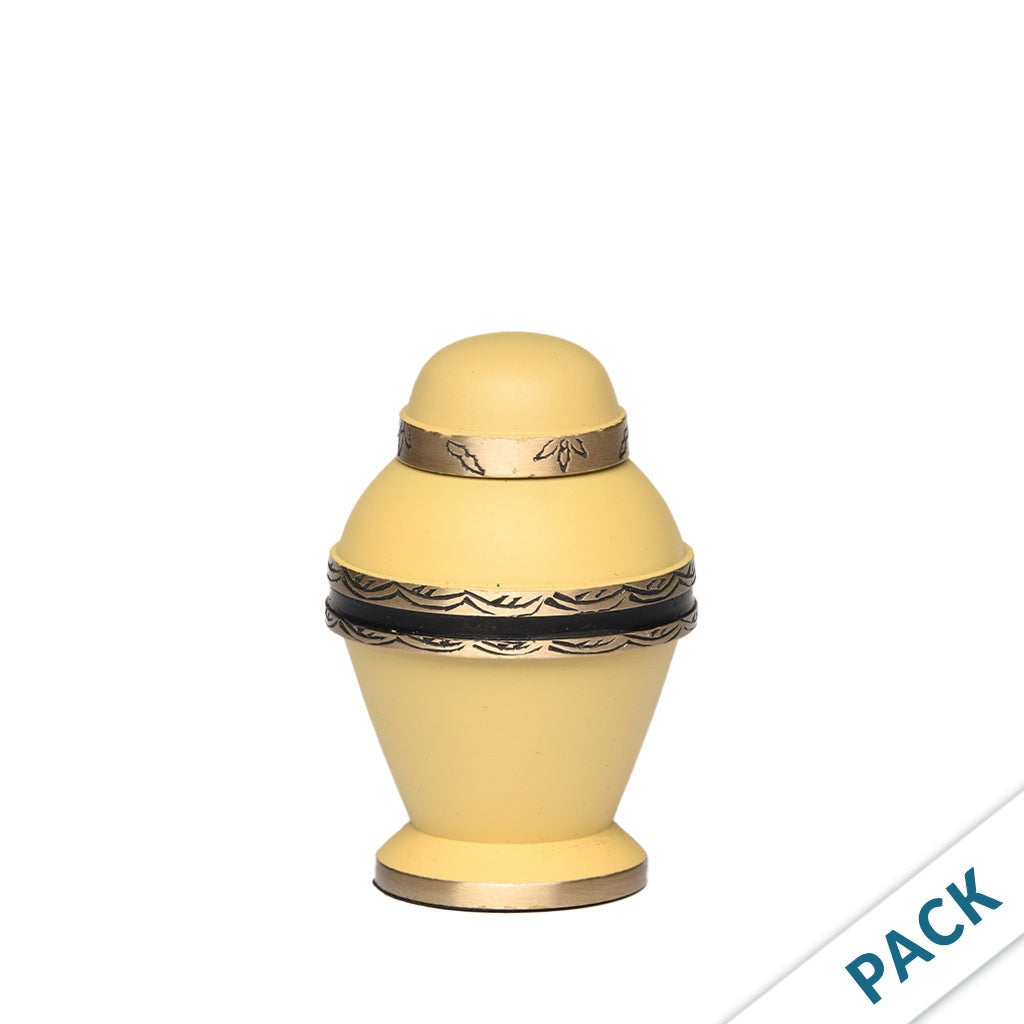 CLEARANCE ~ KEEPSAKE Brass Urn -1962- Dome Top - Pack of 10 Golden Sand