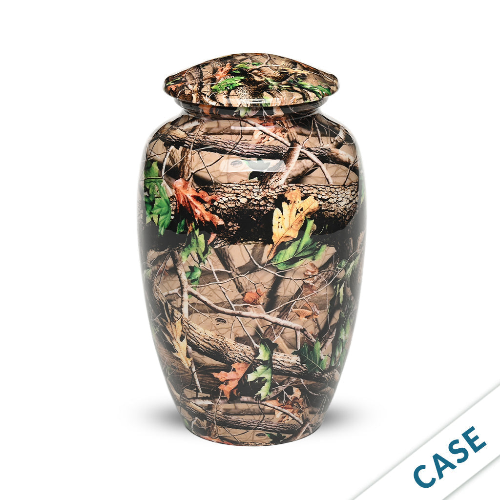 ADULT -Classic Alloy Urn -1981- Camouflage Design - Case of 6