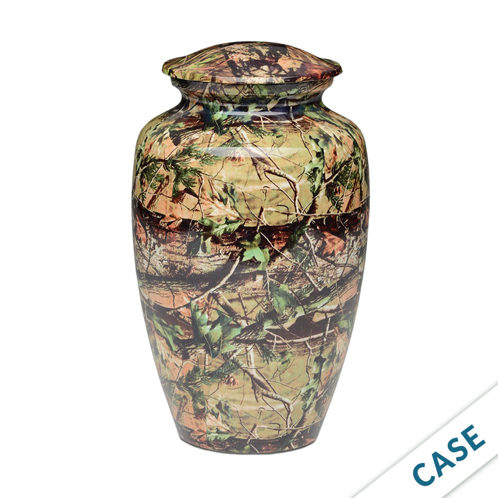 ADULT -Classic Alloy Urn -1981- Camouflage Design - Case of 6