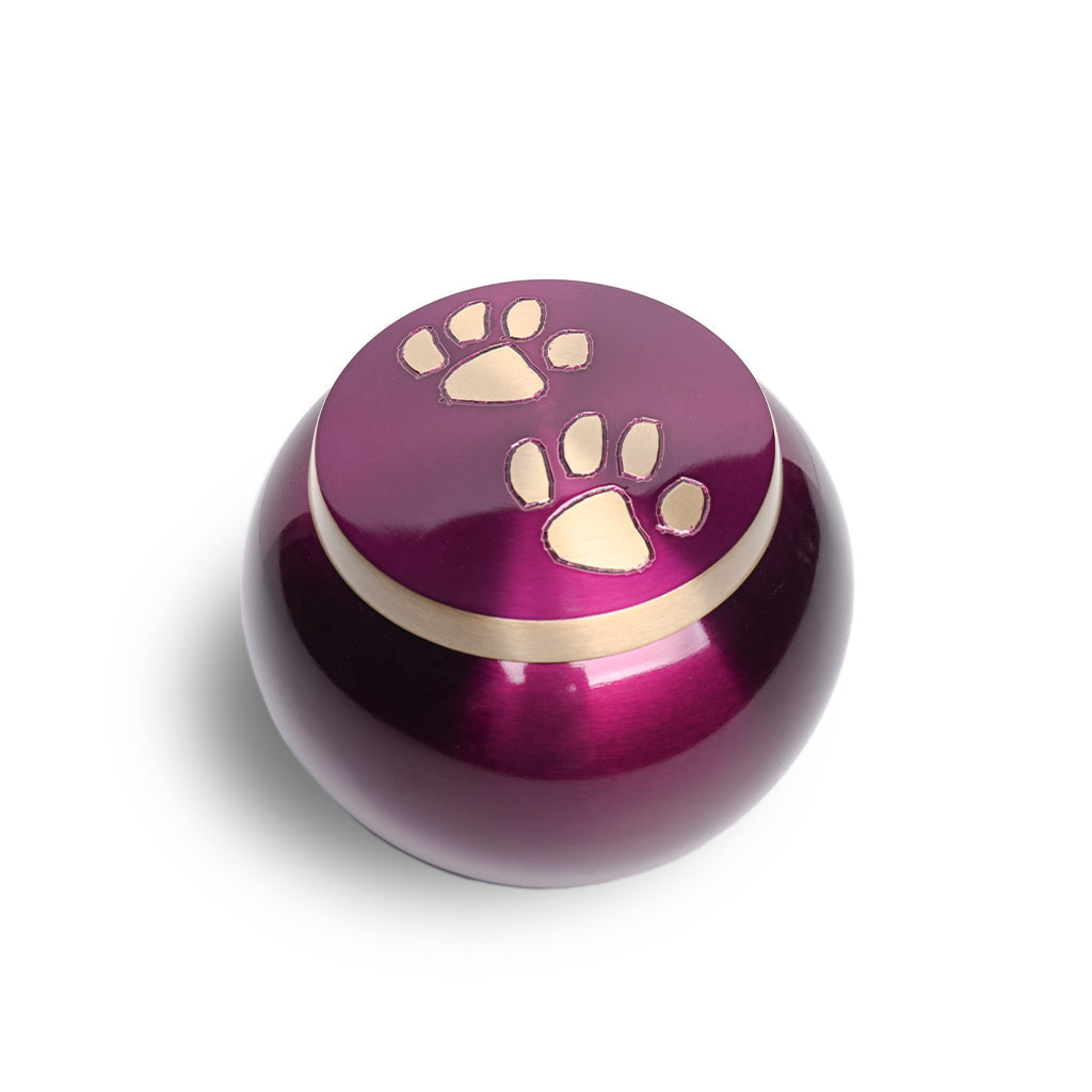 MEDIUM Brass "Journey" Pet urn - 2011- ColorWay Purple
