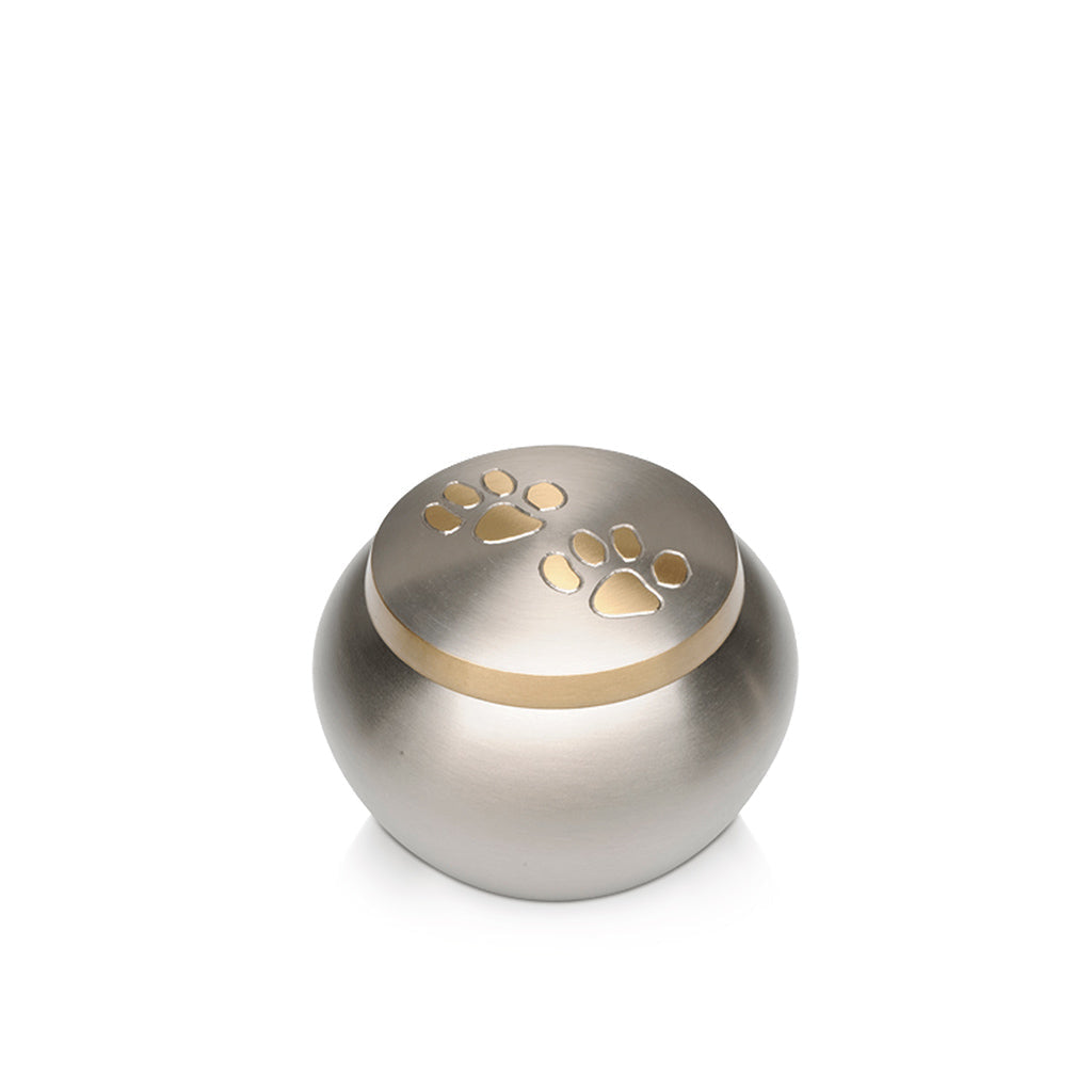 SMALL Brass "Journey" Pet urn - 2011- Pewter-tone