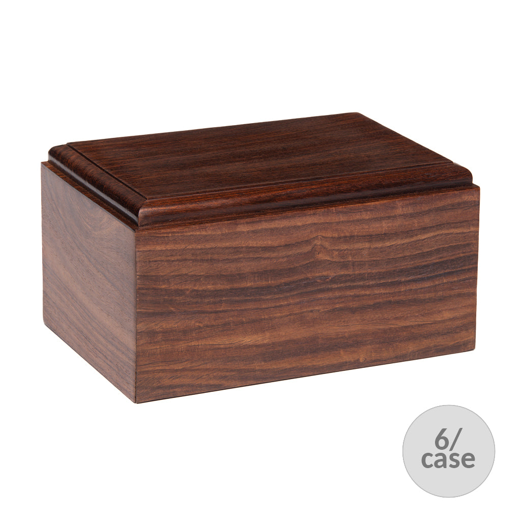 IMPERFECT SELECTION- ADULT Rosewood Urn -2705- Bevel Edge - Case of 6