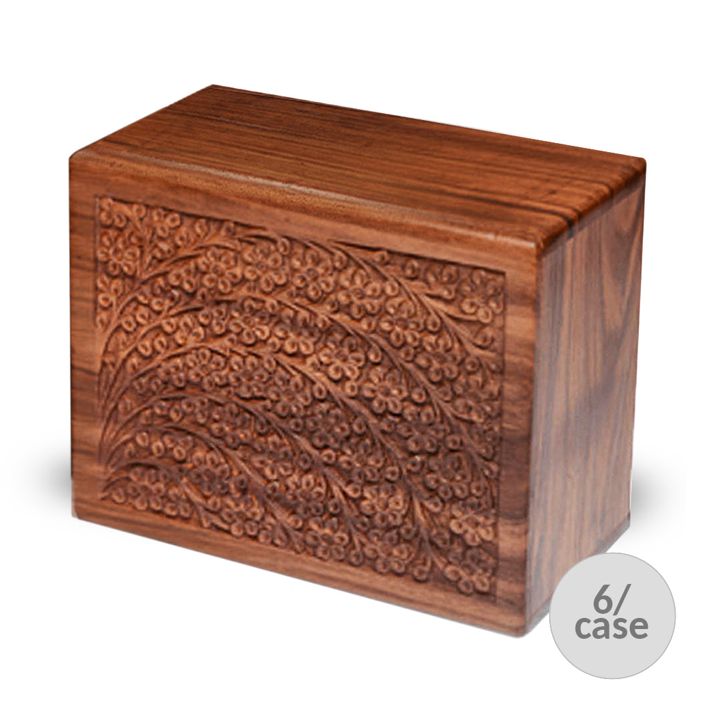 ADULT PLUS Rosewood Urn -2720 - Tree of Life - Case of 6