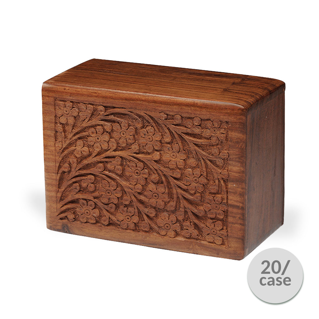 MEDIUM Rosewood Urn -2720 - Tree of Life - Case of 20