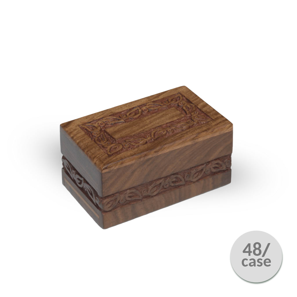 EXTRA SMALL Rosewood Urn - Jasmine™ Border --2744- Case of 48