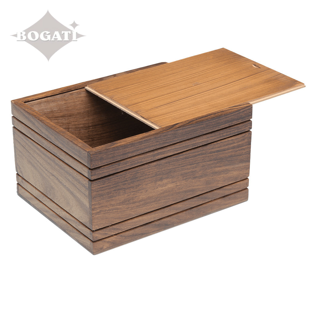 TEMPORARY CONTAINER Rosewood Urn -2791- Modern Design - Case of 8