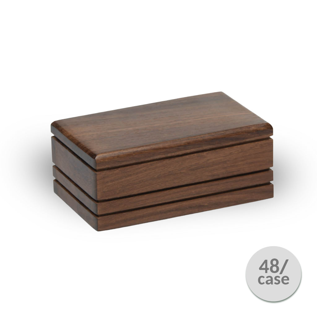 EXTRA SMALL Rosewood Urn -2791- Modern Design - Case of 48