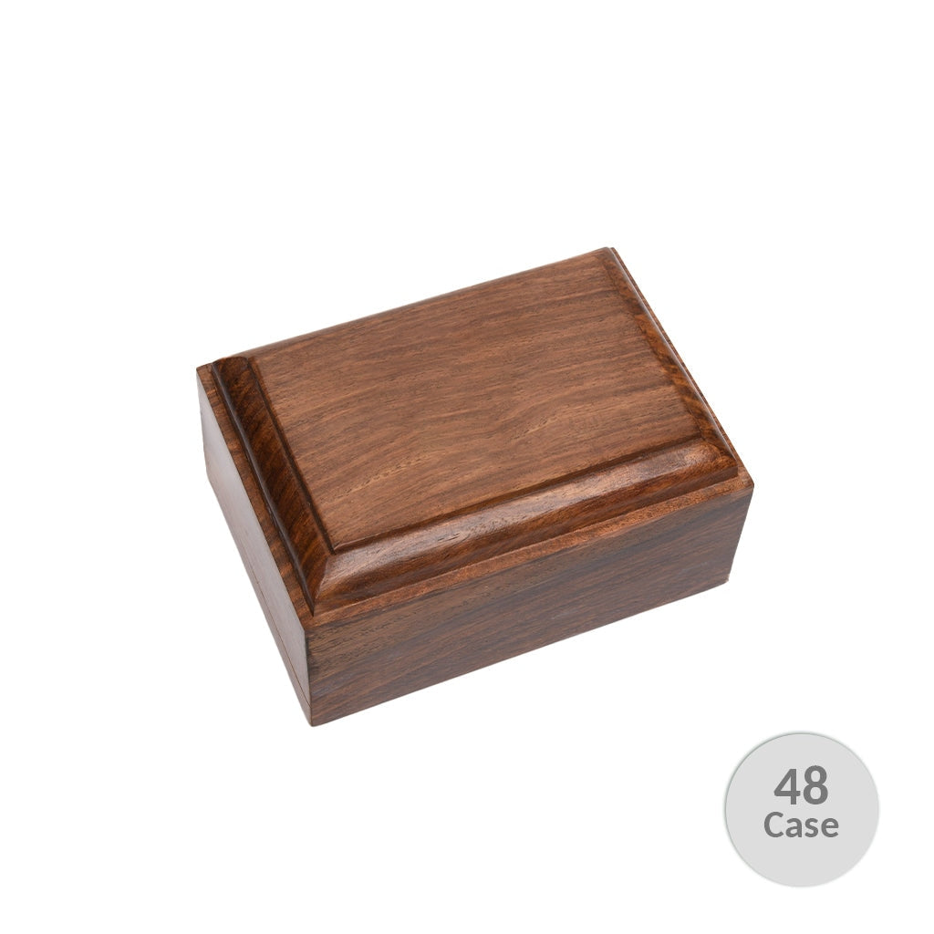 EXTRA SMALL Rosewood Urn -2805- Bevel Edge - Case (2 options) 48