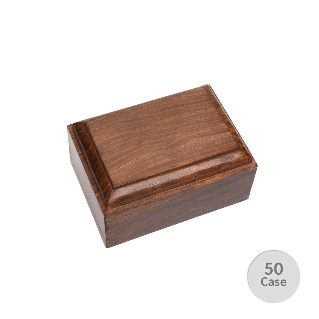 EXTRA SMALL Rosewood Urn -2805- Bevel Edge - Case of 50