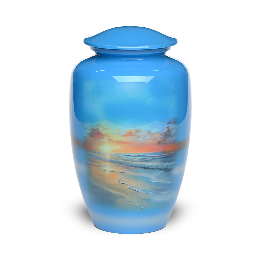 CLEARANCE - ADULT - Alloy Urn -3370- Sunset Beach