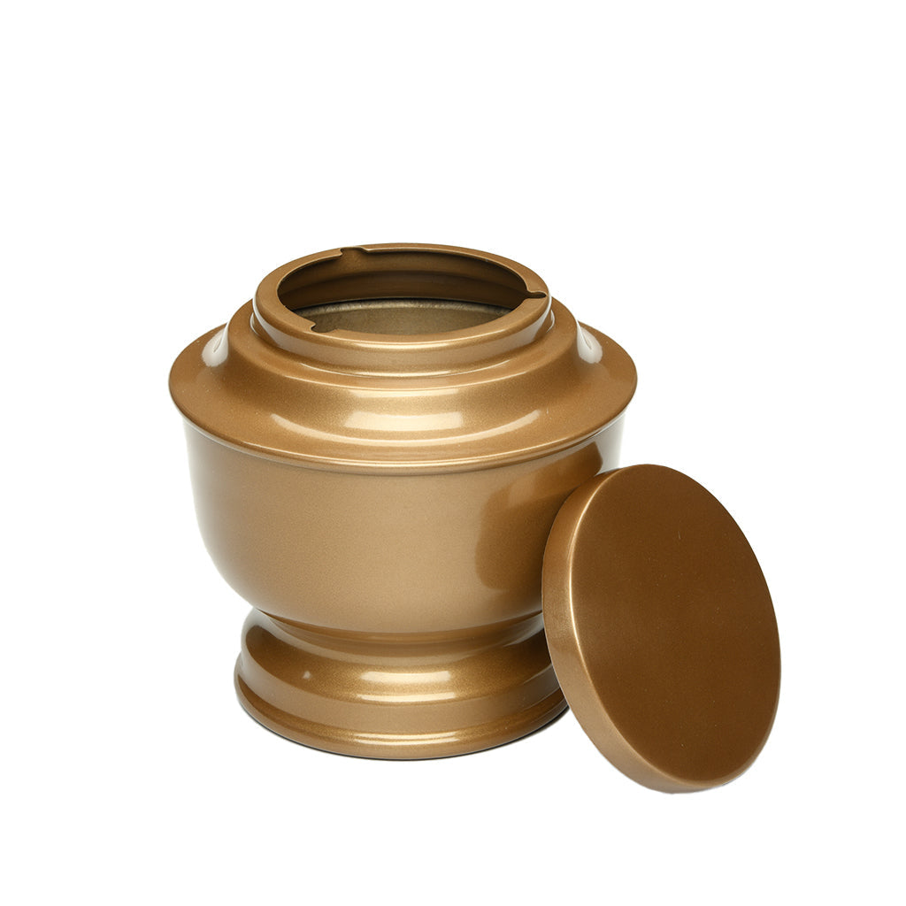 IMPERFECT SELECTION - ADULT - Simple Round Alloy Urn -5-5050 Black