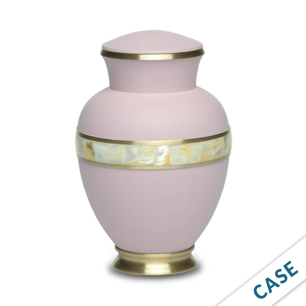 ADULT - Brass -5000-2 - Matte Mother of Pearl - Case of 6 Pink