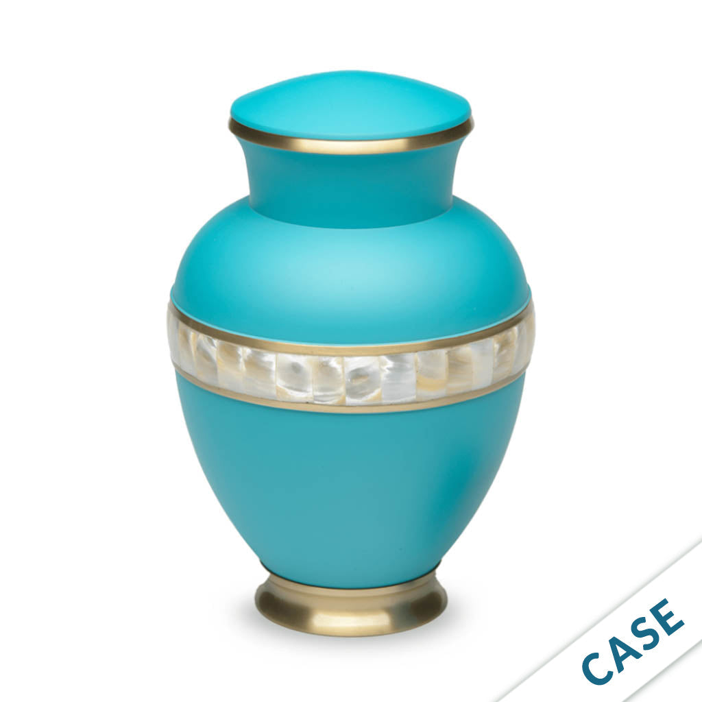 ADULT - Brass -5000-2 - Matte Mother of Pearl - Case of 6 Turquoise