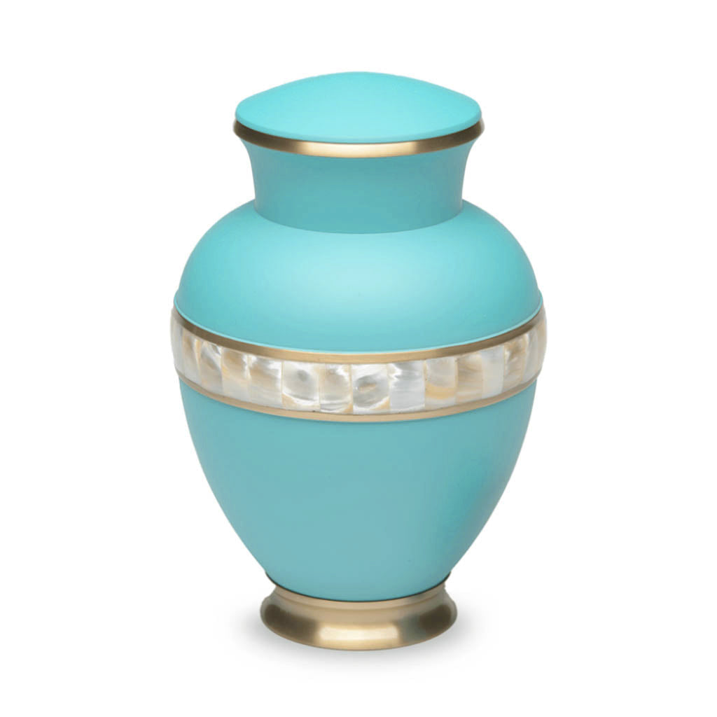 ADULT - Brass -5000-2 - Matte Mother of Pearl Turquoise