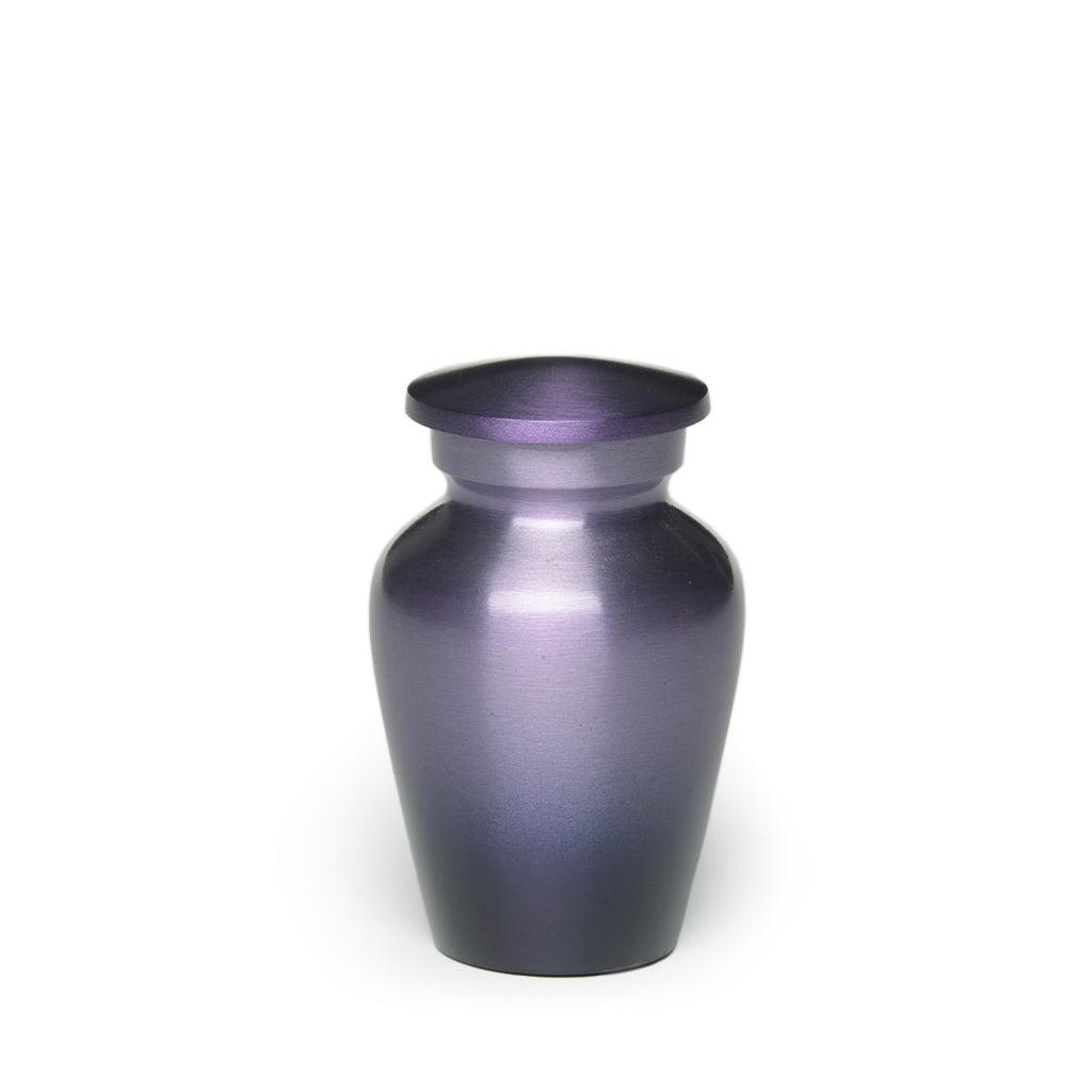 KEEPSAKE – Classic Alloy Urn - Ombré Purple