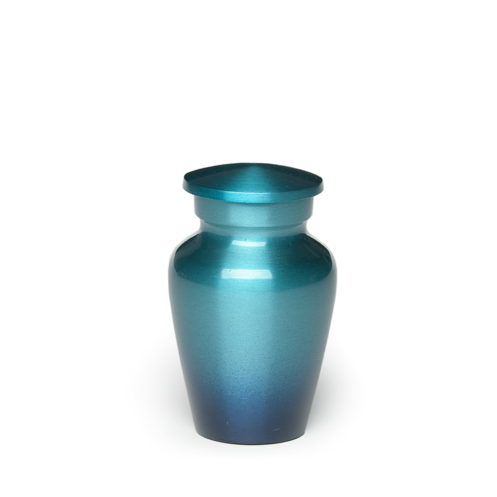 KEEPSAKE – Classic Alloy Urn - Ombré Blue