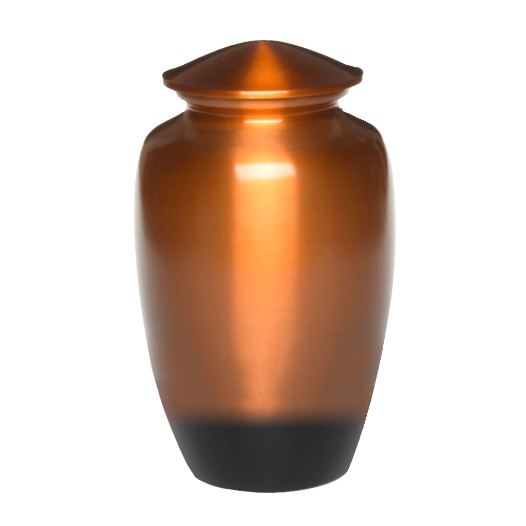 ADULT - Classic Alloy Urn - Ombré Orange Black