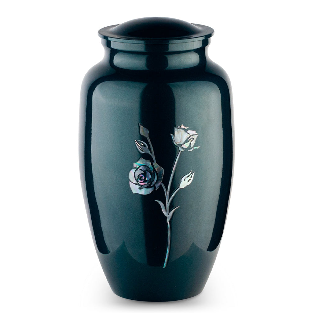 ADULT Alloy- 7800- Long Stem Pearl Rose Blue