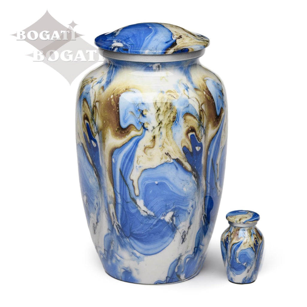 ADULT – Classic Alloy Urn -8806- SWIRL design - Case of 4