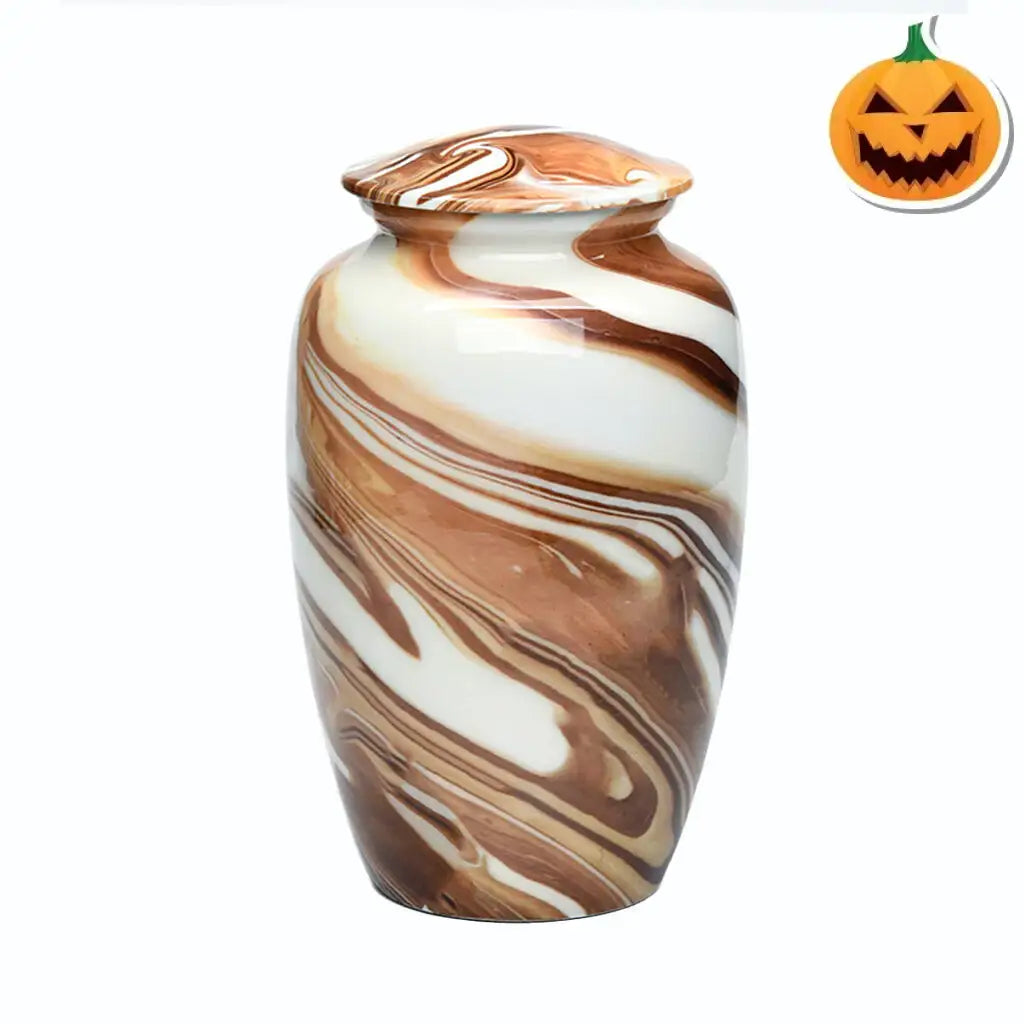 CLEARANCE - ADULT Classic Alloy Urn -9002- Cafe au Lait Swirl