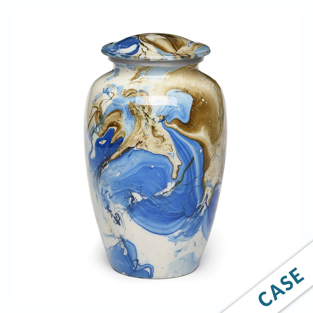 ADULT – Classic Alloy Urn -8806- SWIRL design - Case of 4