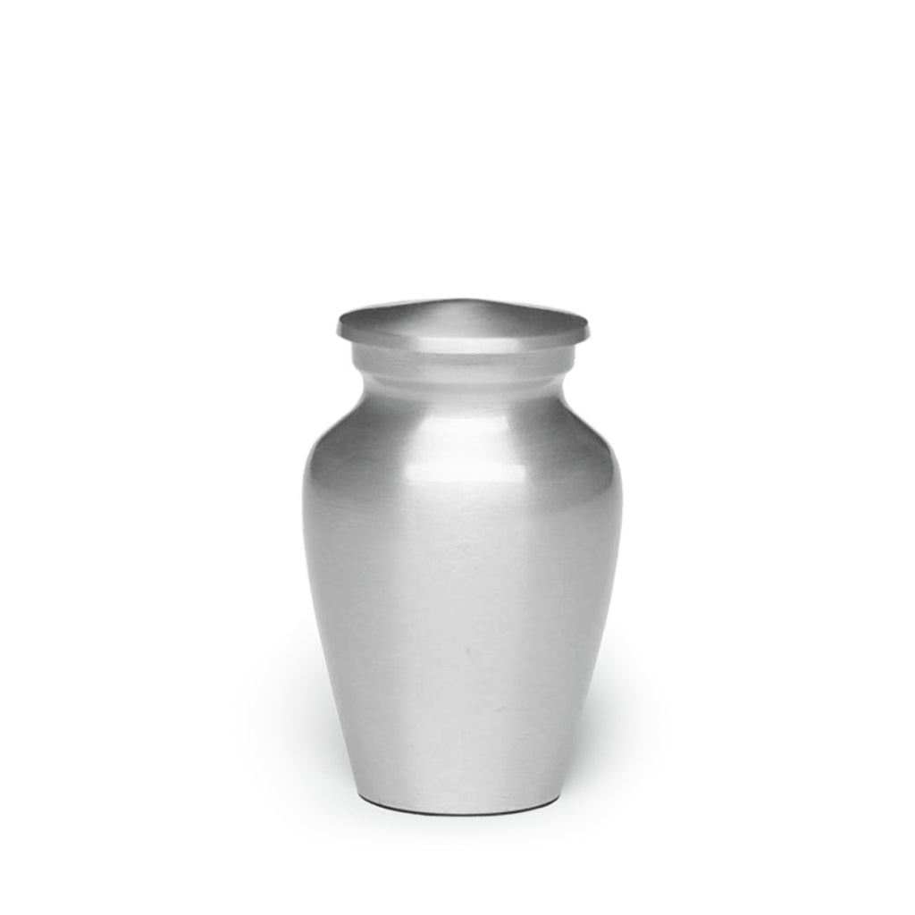 KEEPSAKE -Alloy Urn AU-CLB – Brushed Silver Look