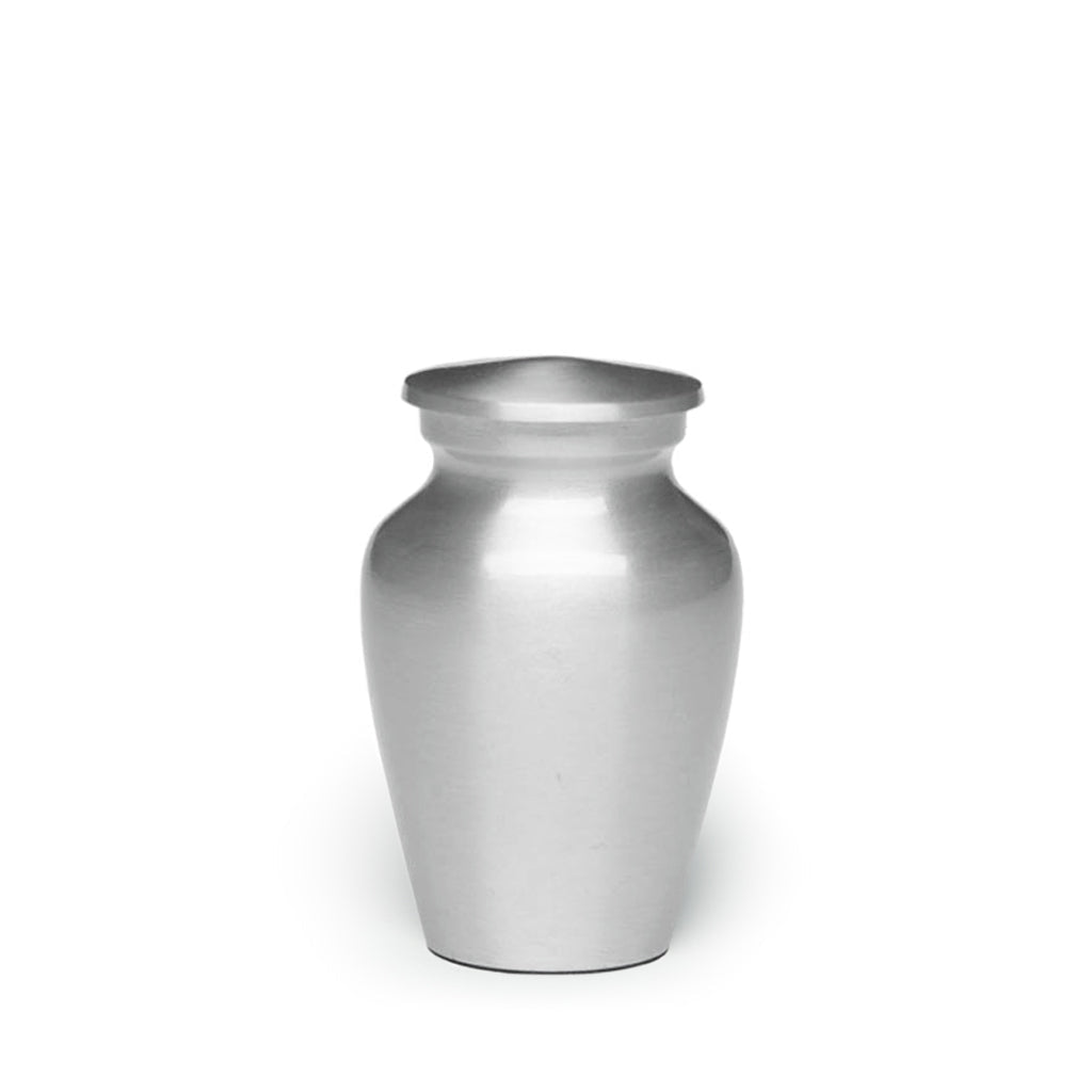 IMPERFECT SELECTION - KEEPSAKE -Alloy Urn AU-CLB – Brushed Silver Look