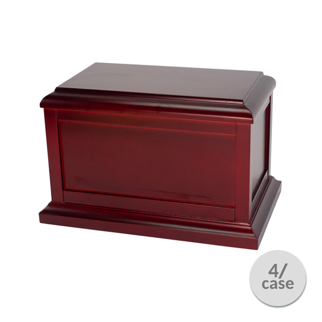 CLEARANCE - ADULT - Basswood Urn -AW02- Dark Cherry finish - case of 4