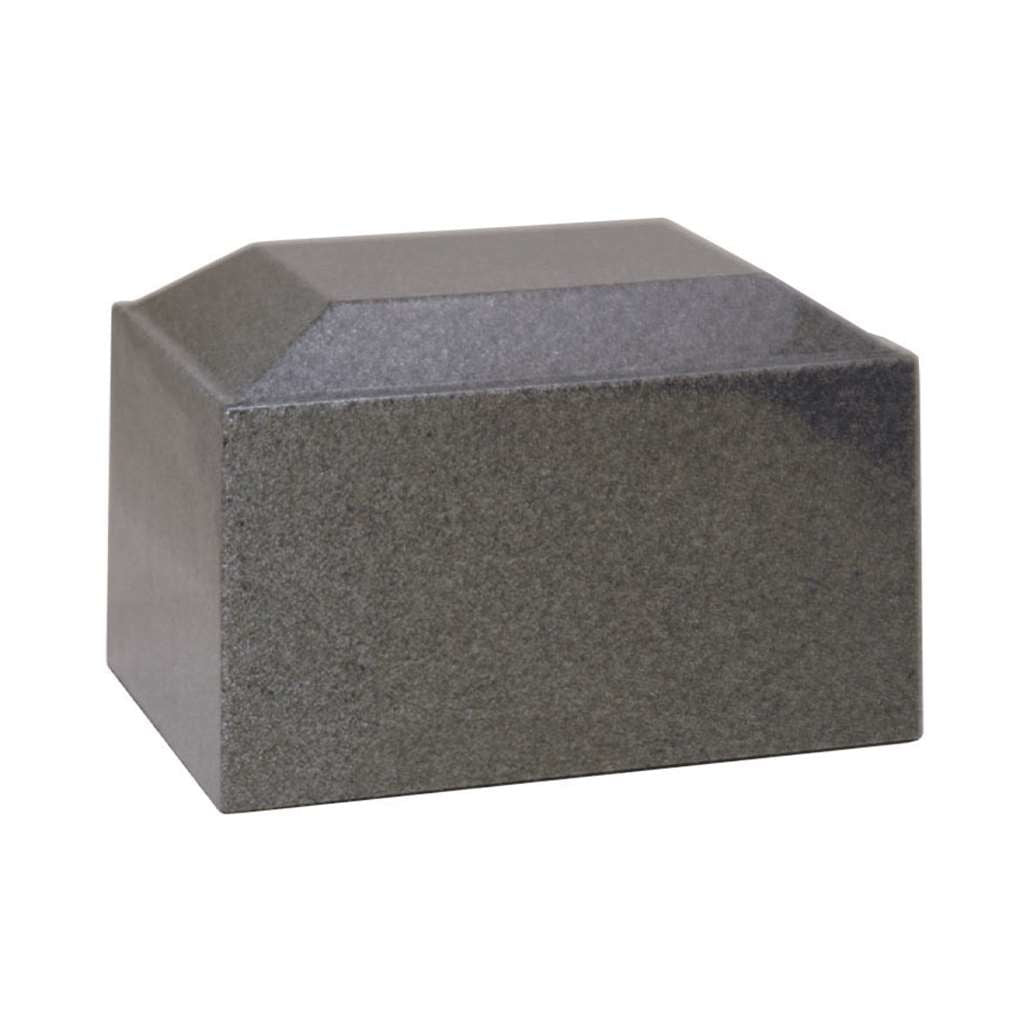 ADULT Cultured Granite Urn - AZTEC Dark Gray
