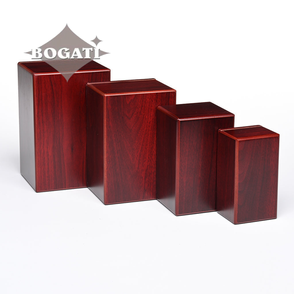 EXTRA LARGE MDF Simplicity Urn -B038- Dark Cherry finish