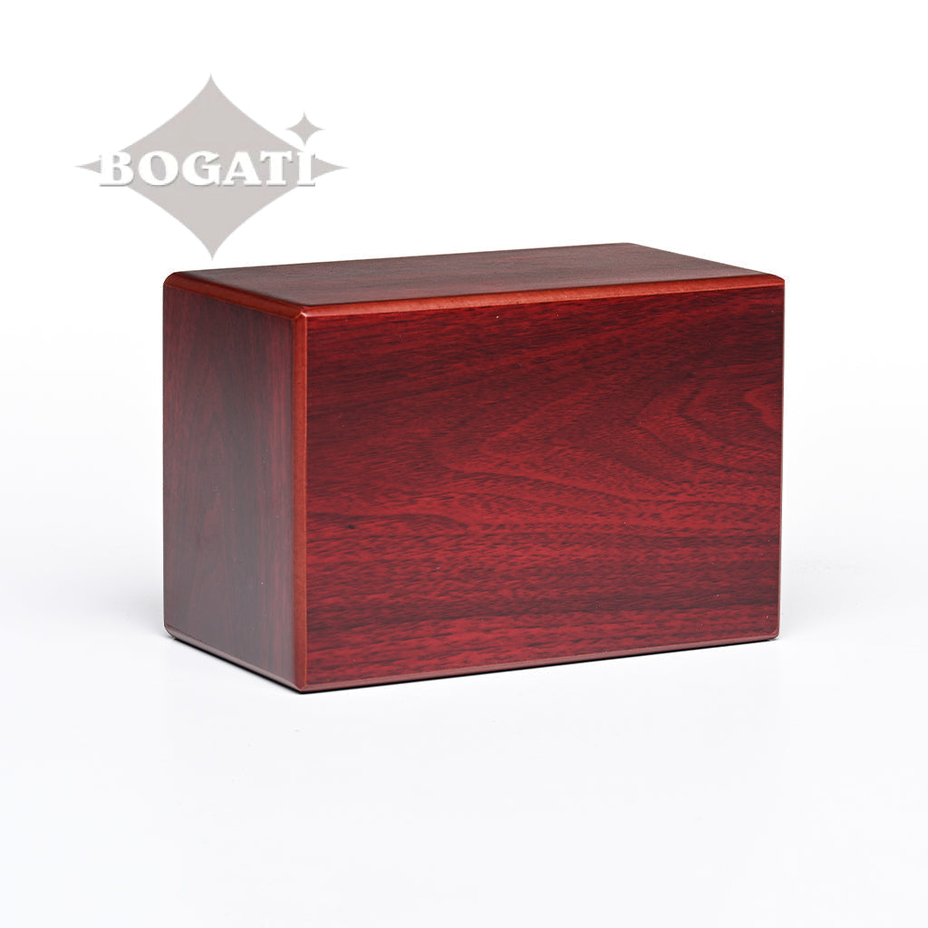 LARGE MDF Simplicity Urn -B038- Dark Cherry finish