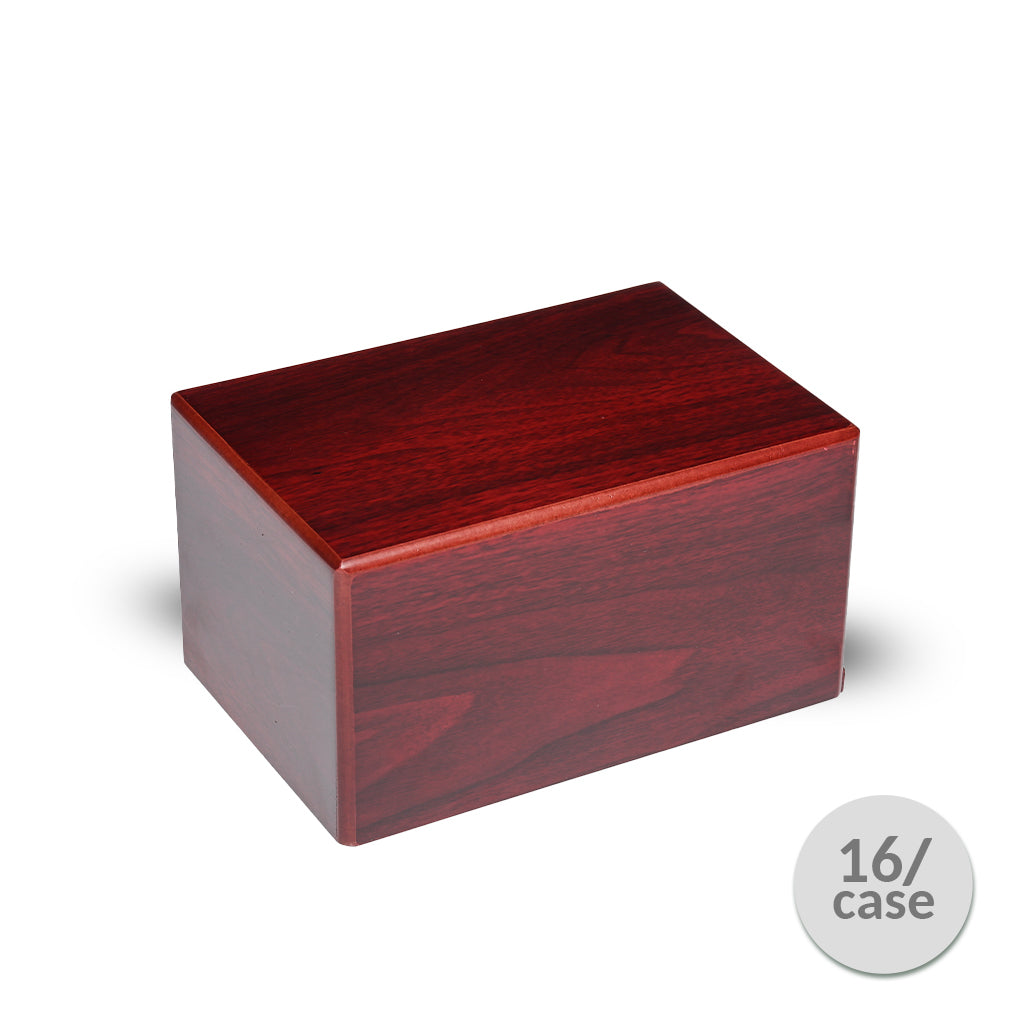 LARGE MDF Simplicity Urn -B038- Dark Cherry finish - Case of 16