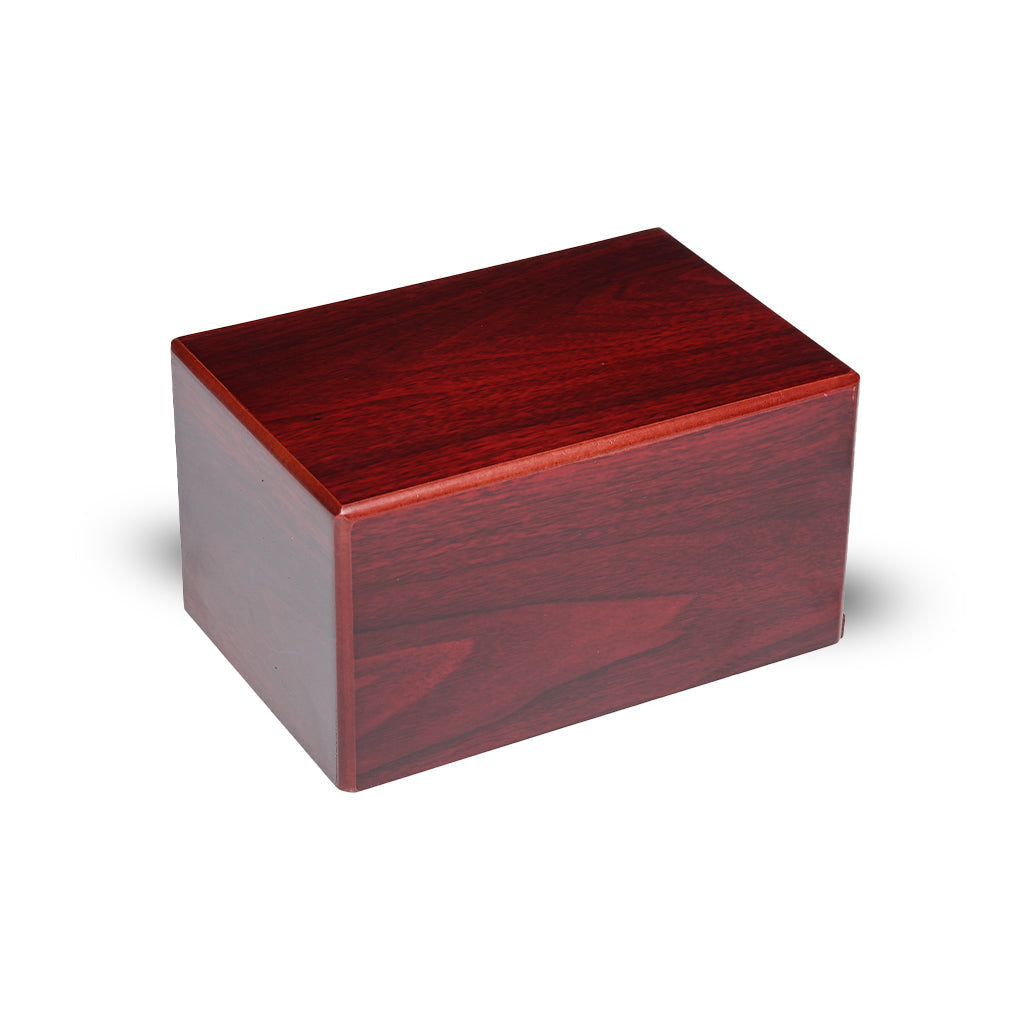 LARGE MDF Simplicity Urn -B038- Dark Cherry finish