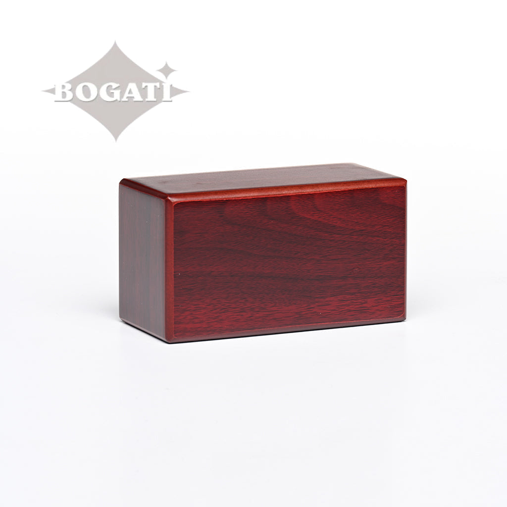 SMALL MDF Simplicity Urn -B038- Dark Cherry finish