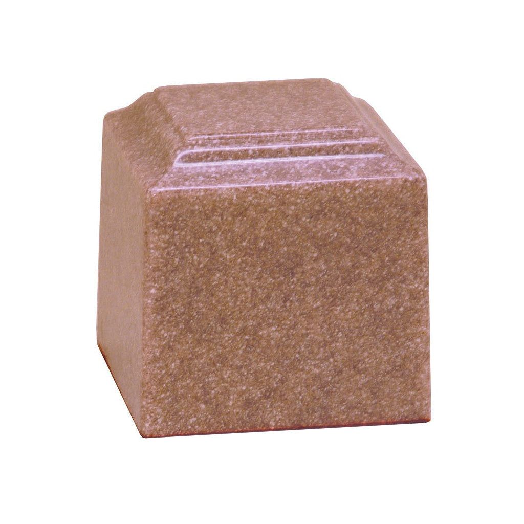 SMALL Cultured Granite Urn - BAHAMA Heather Plum